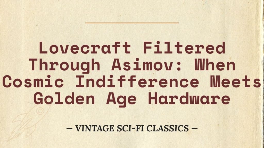 Lovecraft Filtered Through Asimov - When Cosmic Indifference Meets Golden Age Hardware