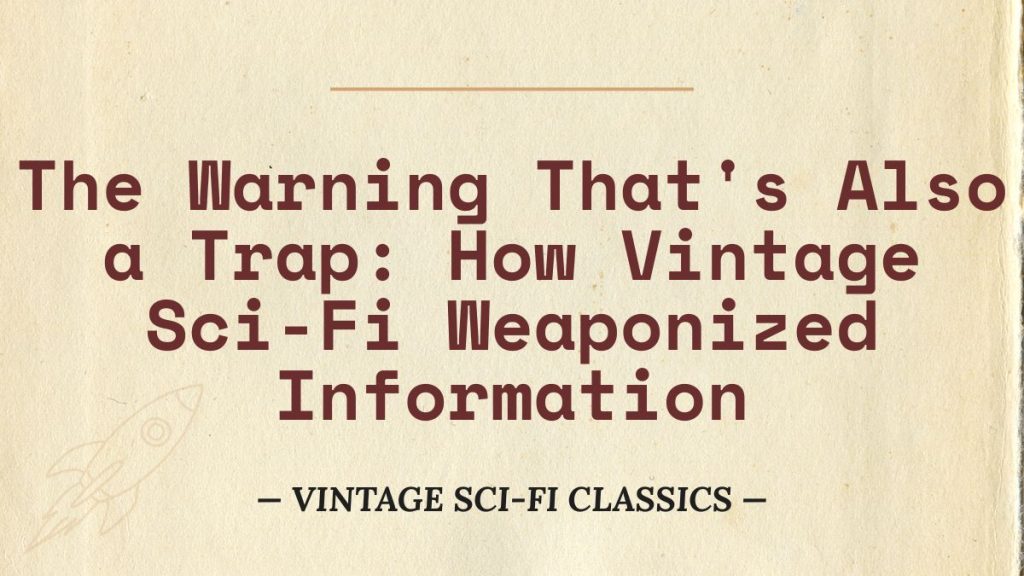 The Warning That's Also a Trap - How Vintage Sci-Fi Weaponized Information
